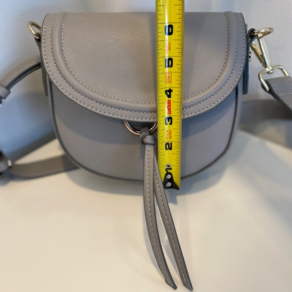*NWOT* Indigo Grey Faux Leather Crossbody Bag - Picture 11 of 16